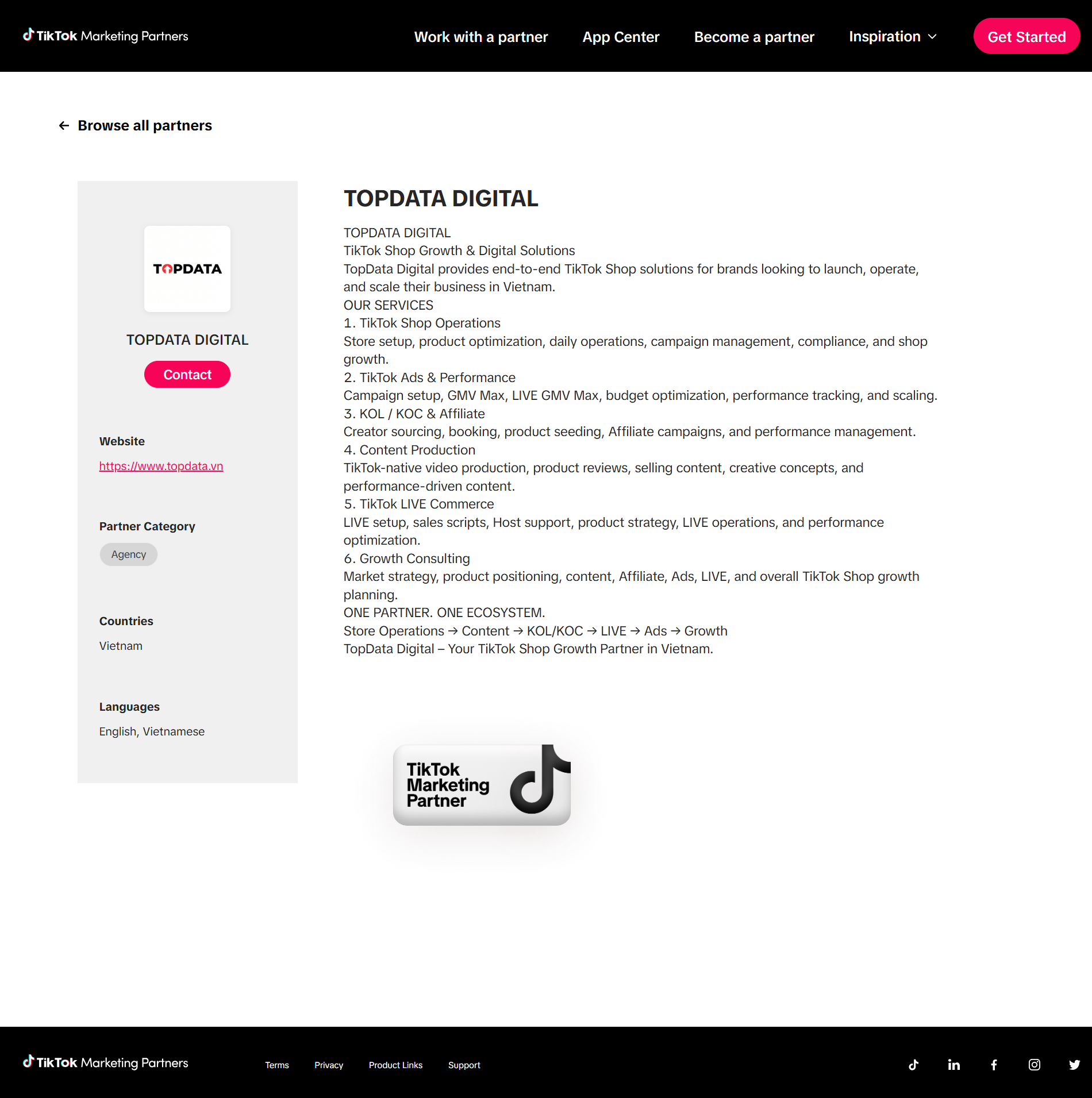 TOPDATA CHÍNH THỨC TRỞ THÀNH TIKTOK MARKETING PARTNER count(TOPDATA CHÍNH THỨC TRỞ THÀNH TIKTOK MARKETING PARTNER)